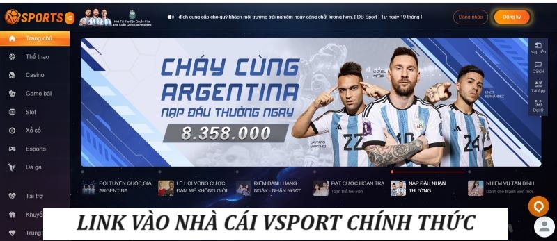 Link vào nhà cái Vsport an toàn, chính thức